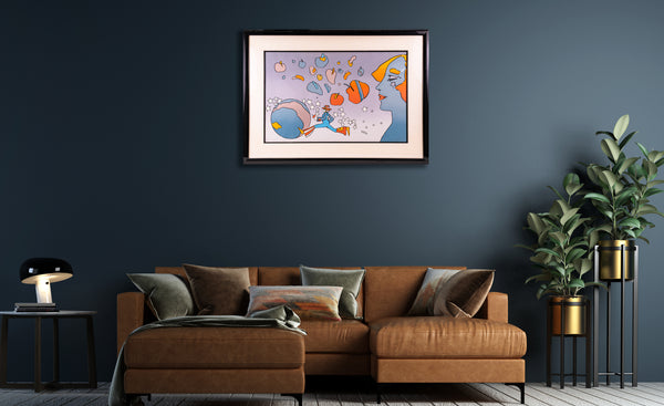 Peter Max, 76 Jumper - 1975 Signed Limited Edition Serigraph