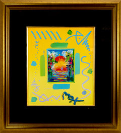 Peter Max, A Better World, Signed Mixed Media on Paper