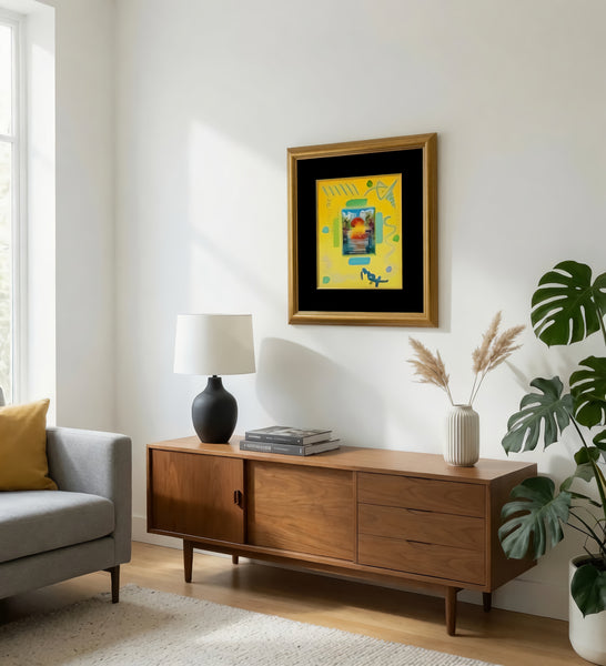 Peter Max, A Better World, Signed Mixed Media on Paper