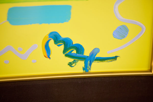 Peter Max, A Better World, Signed Mixed Media on Paper