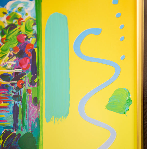 Peter Max, A Better World, Signed Mixed Media on Paper