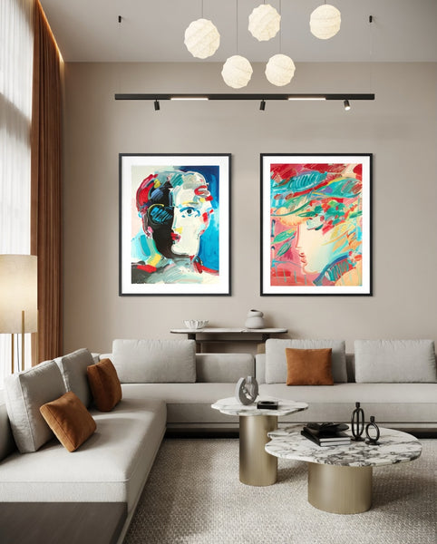 Peter Max, Beauty and Fauve Suite, Signed 1990 Serigraphs Edition of 300