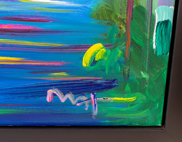 Peter Max, Better World, Large 40x30 Inch Original Painting Signed with Studio Number
