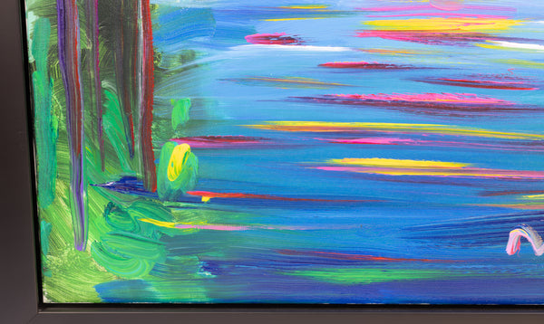 Peter Max, Better World, Large 40x30 Inch Original Painting Signed with Studio Number