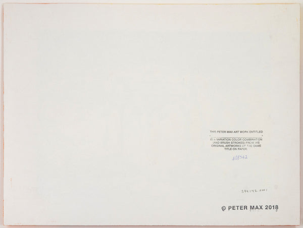 Peter Max, Brooklyn Bridge, Signed Mixed Media Original Painting Over Lithograph