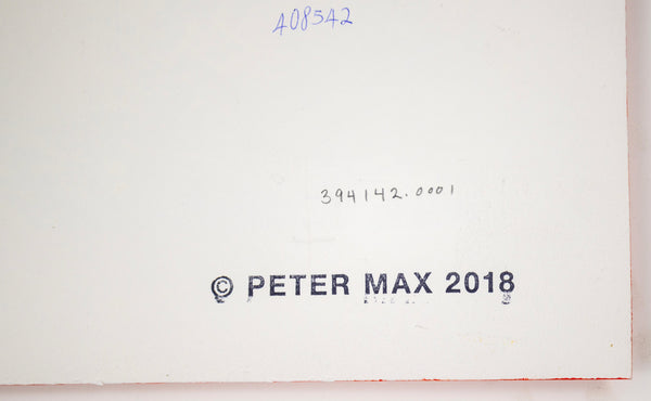 Peter Max, Brooklyn Bridge, Signed Mixed Media Original Painting Over Lithograph