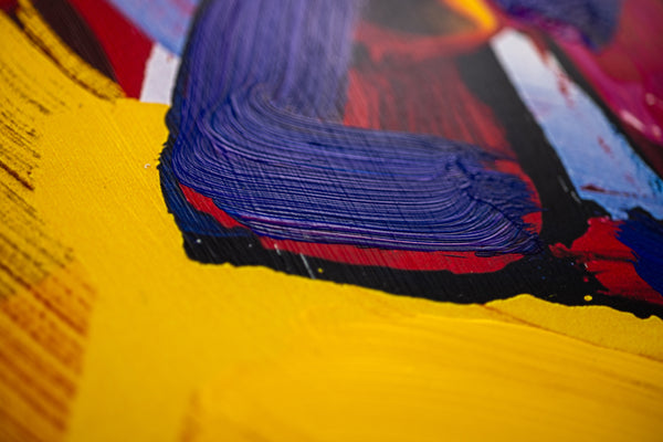 Peter Max Signed Delta Libertyhead Mixed Media Original Painting over Lithograph