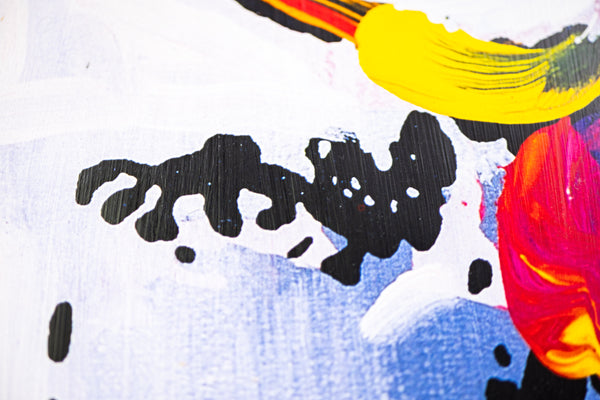 Peter Max Signed Delta Libertyhead Mixed Media Original Painting over Lithograph