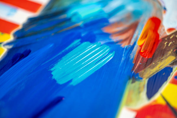 Peter Max God Bless America Mixed Media Original Painting 24x18 2002 with Signature, Label, and Studio Documentation