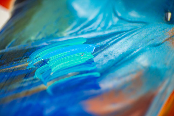 Peter Max God Bless America Mixed Media Original Painting 24x18 2002 with Signature, Label, and Studio Documentation