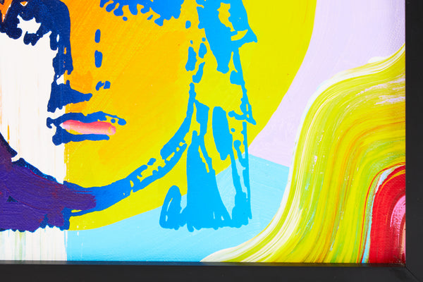 Peter Max, Libertyhead, Signed Original Acrylic on Canvas Painting