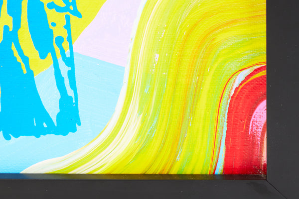 Peter Max, Libertyhead, Signed Original Acrylic on Canvas Painting