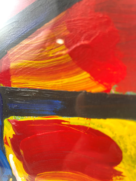 Peter Max, Liberty Head Ver. XIII Num 90, Original Acrylic on Paper Painting