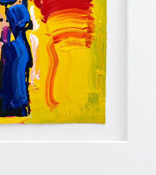 Peter Max, Liberty Head Ver. XIII Num 90, Original Acrylic on Paper Painting