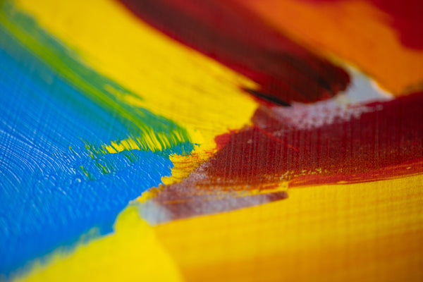 Peter Max Signed Heart Mixed Media Original Painting over Lithograph