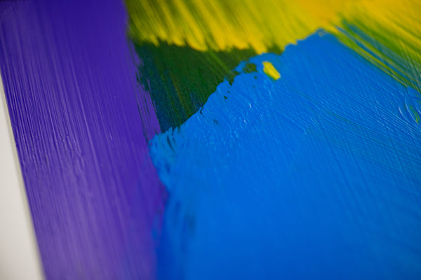 Peter Max Signed Heart Mixed Media Original Painting over Lithograph