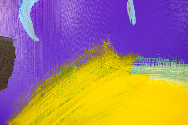 Peter Max Signed Heart Mixed Media Original Painting over Lithograph