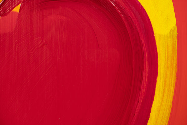 Peter Max Signed Heart Mixed Media Original Painting over Lithograph