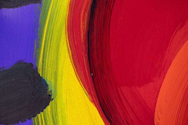 Peter Max Signed Heart Mixed Media Original Painting over Lithograph