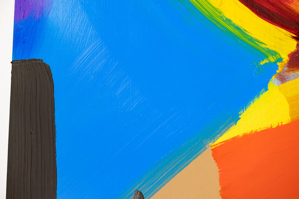 Peter Max Signed Heart Mixed Media Original Painting over Lithograph