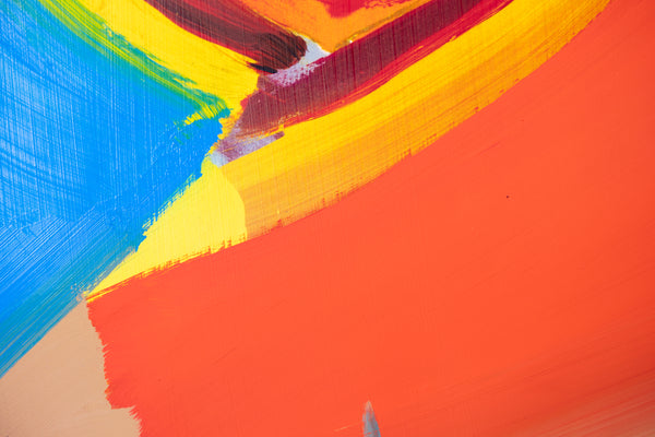 Peter Max Signed Heart Mixed Media Original Painting over Lithograph