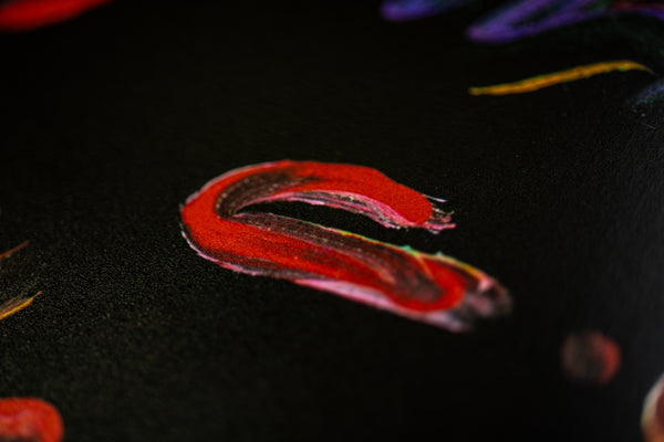 Peter Max Nicolae Gallerie Mixed Media Original Painting 32x24 1999 with Signature, Label, and Studio Documentation