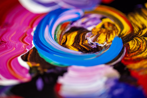 Peter Max Nicolae Gallerie Mixed Media Original Painting 32x24 1999 with Signature, Label, and Studio Documentation