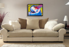 Peter Max Peace by the Year 2000 Mixed Media 1998 Original Painting 22x28 with Signature, Label, and Studio Documentation