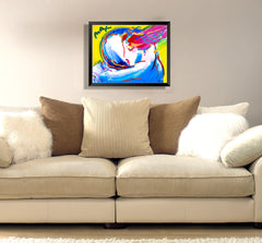 Peter Max Peace by the Year 2000 Mixed Media 1998 Original Painting 22x28 with Signature, Label, and Studio Documentation