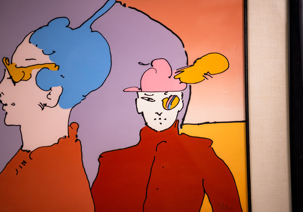 Peter Max, Peach Cinema - 1975 Signed Limited Edition Serigraph