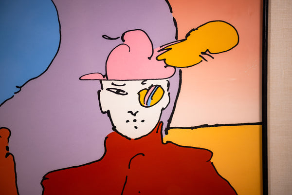 Peter Max, Peach Cinema - 1975 Signed Limited Edition Serigraph
