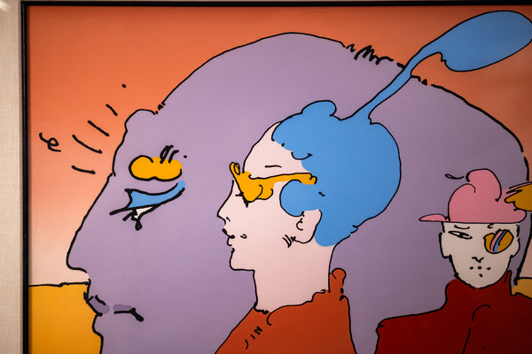 Peter Max, Peach Cinema - 1975 Signed Limited Edition Serigraph