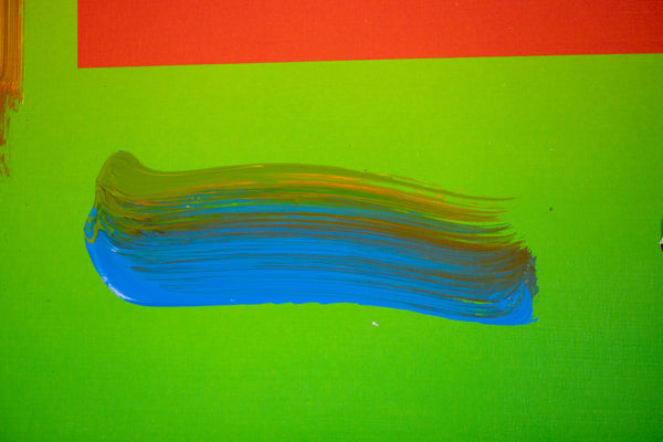 Peter Max, Jumper, is a mixed media work on paper from the early 2000s, measuring 17 x 13 inches, featuring Max's Jumper figure
