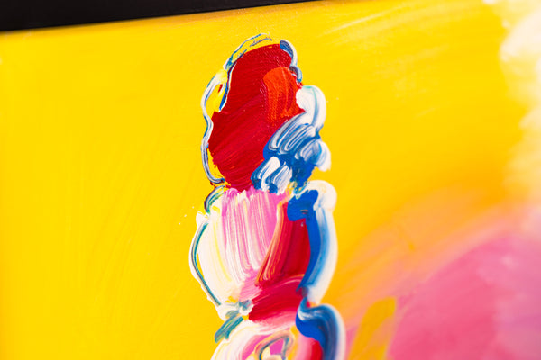 Peter Max, Statue of Liberty, Signed Large 48x24 Inch Original Painting on Canvas
