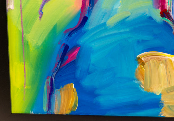 Peter Max, Statue of Liberty, Signed Large 48x24 Inch Original Painting on Canvas
