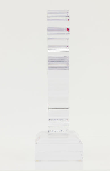 Peter Max, Umbrella Man (Ver. III #837), a 2018 hand-painted acrylic sculpture measuring 12.25 x 8.5 x 4.5 inches