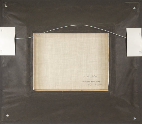 Peter Max Walking in Reeds Signed Original Painting on Canvas