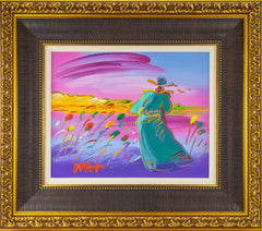 Peter Max, Walking in Reeds, Signed Original Painting on Canvas