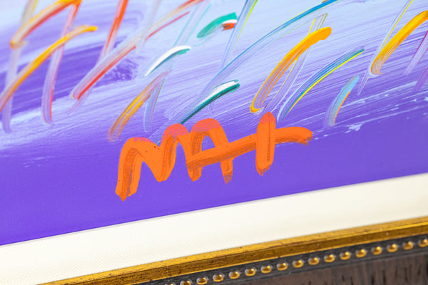 Peter Max Walking in Reeds Signed Original Painting on Canvas