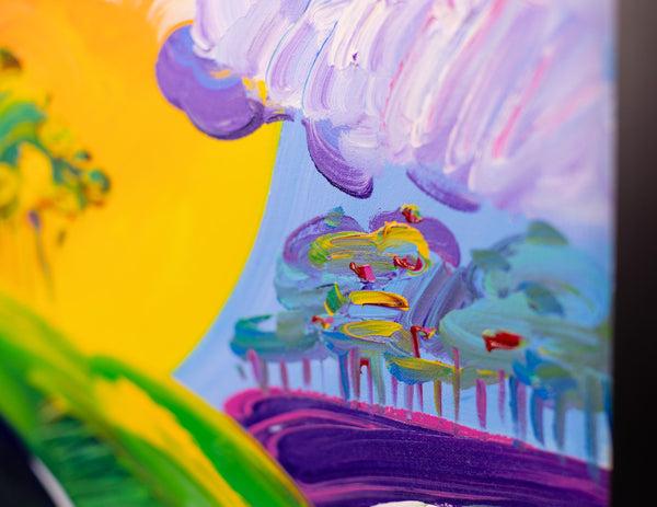 Peter Max, Without Borders, 40x30 Inch Original Painting with Signature and Studio Number