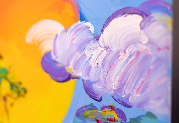 Peter Max, Without Borders, 40x30 Inch Original Painting with Signature and Studio Number