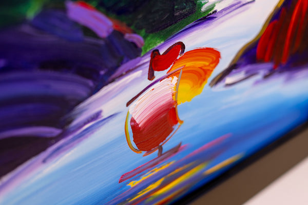 Peter Max, Without Borders, 40x30 Inch Original Painting with Signature and Studio Number