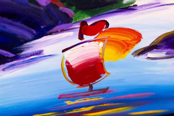 Peter Max, Without Borders, 40x30 Inch Original Painting with Signature and Studio Number