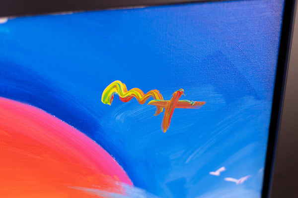 Peter Max, Without Borders, 40x30 Inch Original Painting with Signature and Studio Number