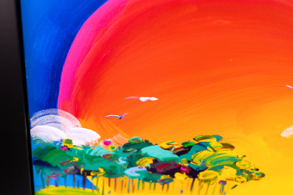 Peter Max, Without Borders, 40x30 Inch Original Painting with Signature and Studio Number