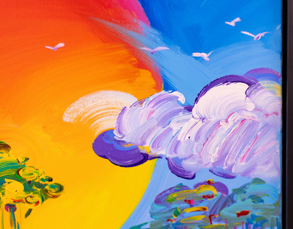 Peter Max, Without Borders, 40x30 Inch Original Painting with Signature and Studio Number