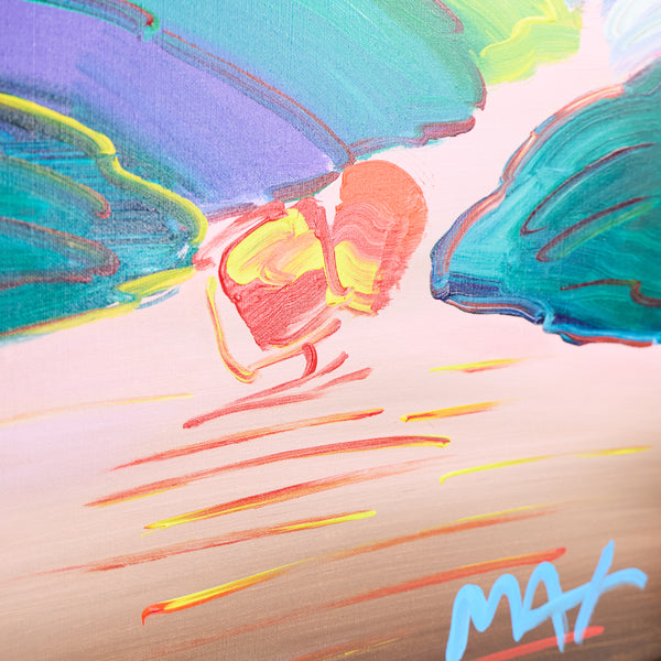 Peter Max, Without Borders (Ver. III), Signed 2018 Original Painting on Canvas