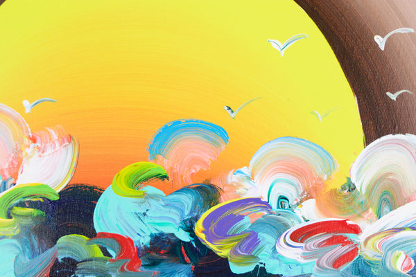 Peter Max, Without Borders (Ver. III), Signed 2018 Original Painting on Canvas