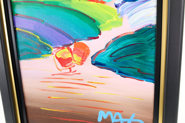 Peter Max, Without Borders (Ver. III), Signed 2018 Original Painting on Canvas