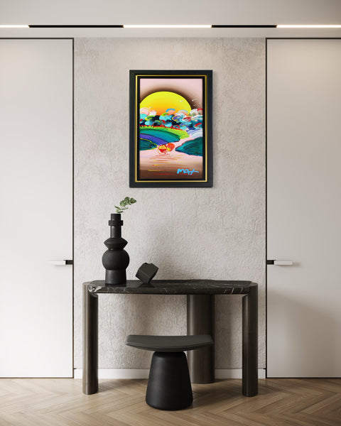 Peter Max, Without Borders (Ver. III), Signed 2018 Original Painting on Canvas